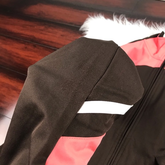 Nike Double Zipper Zip Up Jacket Pockets Brown - Picture 8 of 8